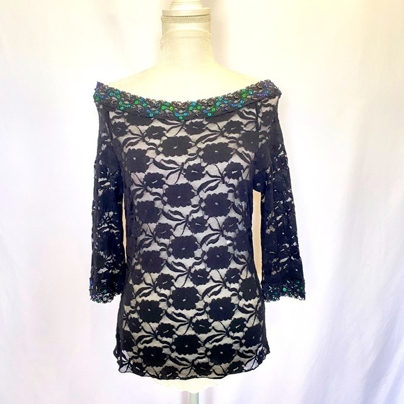 Vintage Newport News Lace Top. NWOT - Picture 1 of 12